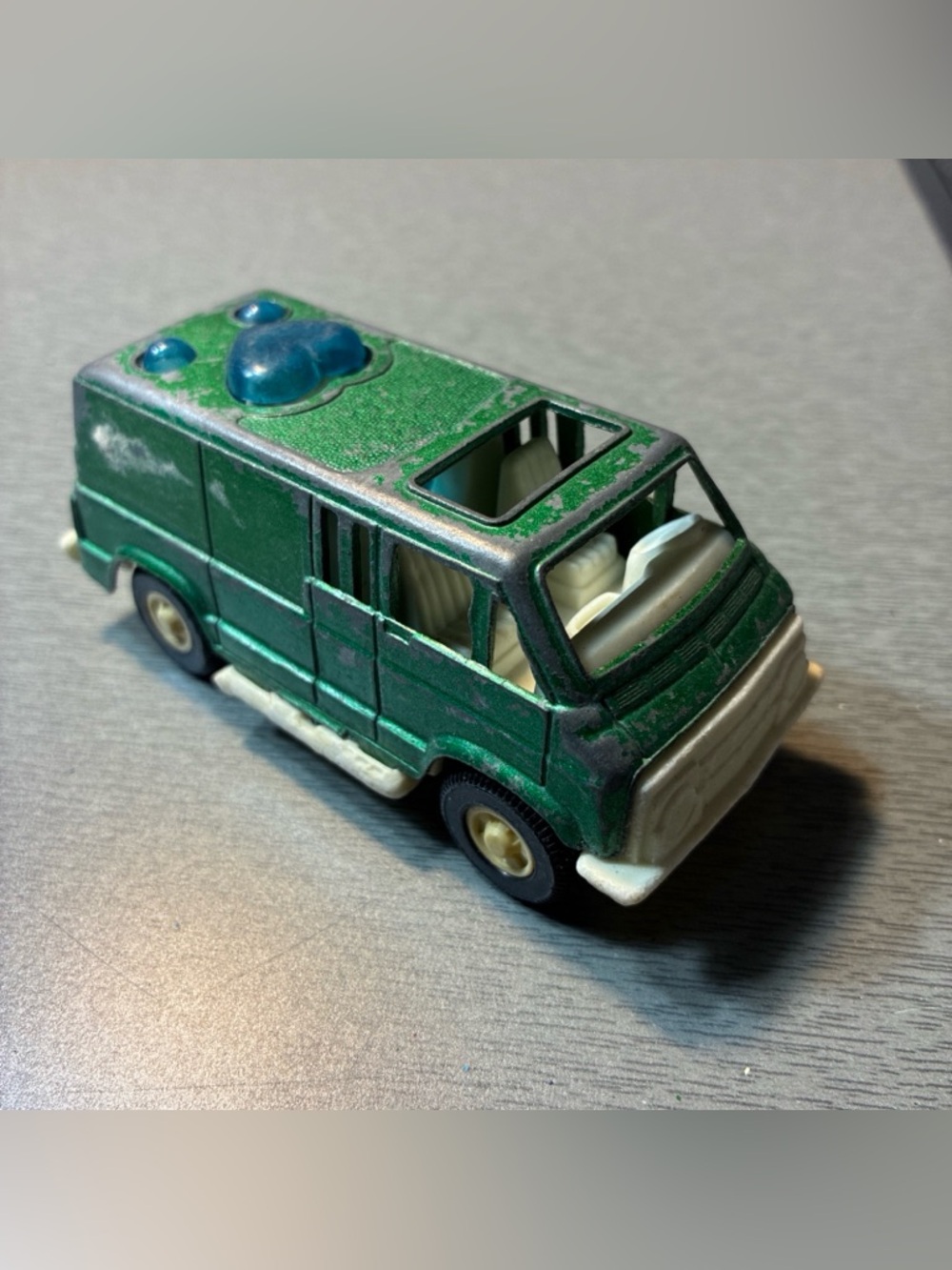 Vintage Tootsie Toy 1971 Dodge Ram Van California  Style  With Heart  Shape ...
